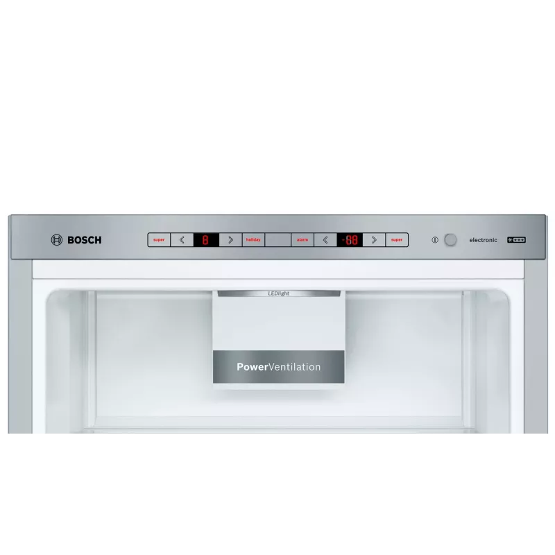 Bosch Serie 6 KGE39AICA šaldytuvas-šaldiklis, laisvai pastatomas, 343 L, nerūdijantis plienas