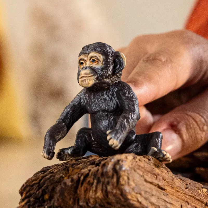 Figūrėlė Schleich Baby Chimpanzee 14884 WILD LIFE įvairiaspalvė, nuo 3 metų