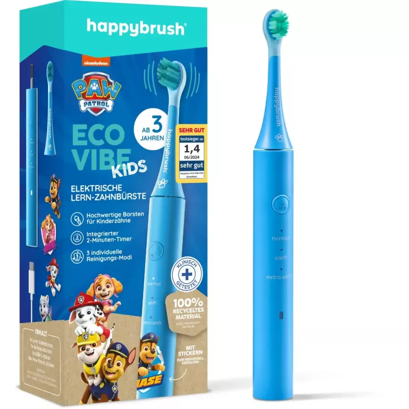Dantų šepetėlis elektrinis Happybrush ECO VIBE KIDS Paw Patrol