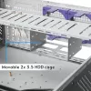 CHIEFTEC UNC-409S-AIO-OP kompiuterio korpusas stelažui, juodas