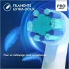 Pakeičiami šepetėlių antgaliai Oral-B Kids Pro Kids3+ 4 vnt. Įvairiaspalviai, Balti