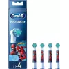 Pakeičiami šepetėlių antgaliai Oral-B Kids Pro Kids3+ 4 vnt. Įvairiaspalviai, Balti