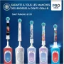 Pakeičiami šepetėlių antgaliai Oral-B Kids Pro Kids3+ 4 vnt. Įvairiaspalviai, Balti