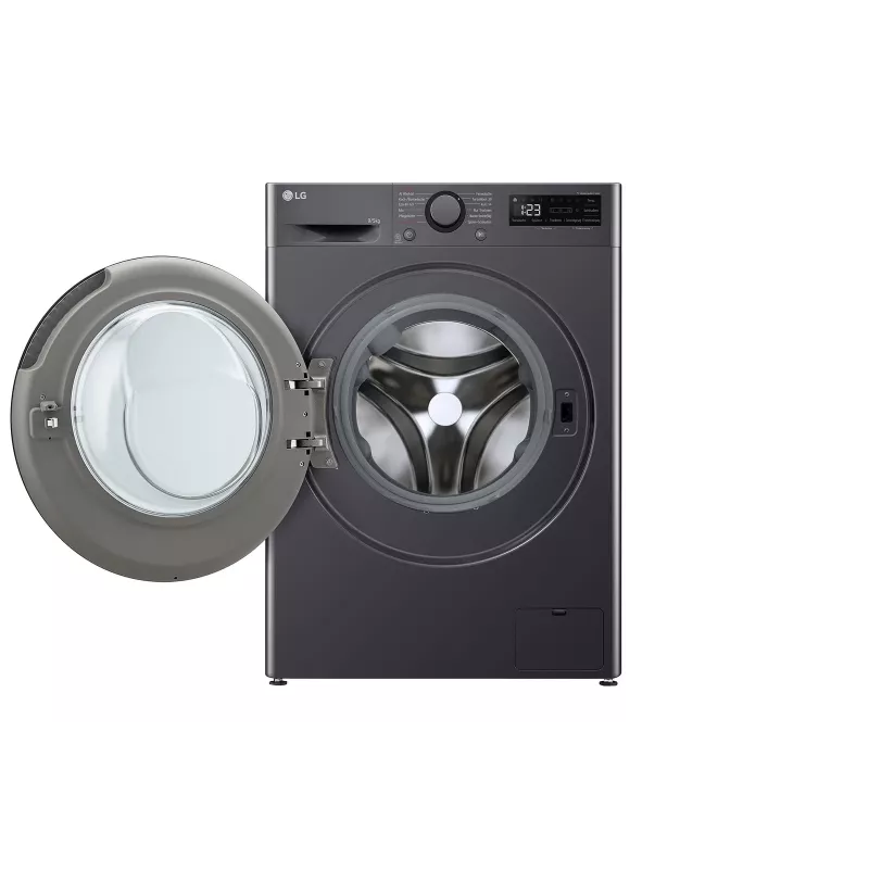 Skalbimo džiovintuvas LG V5WD95SLIMB priekinio pakrovimo laisvai pastatomas 5 kg 1200 RPM Juodas