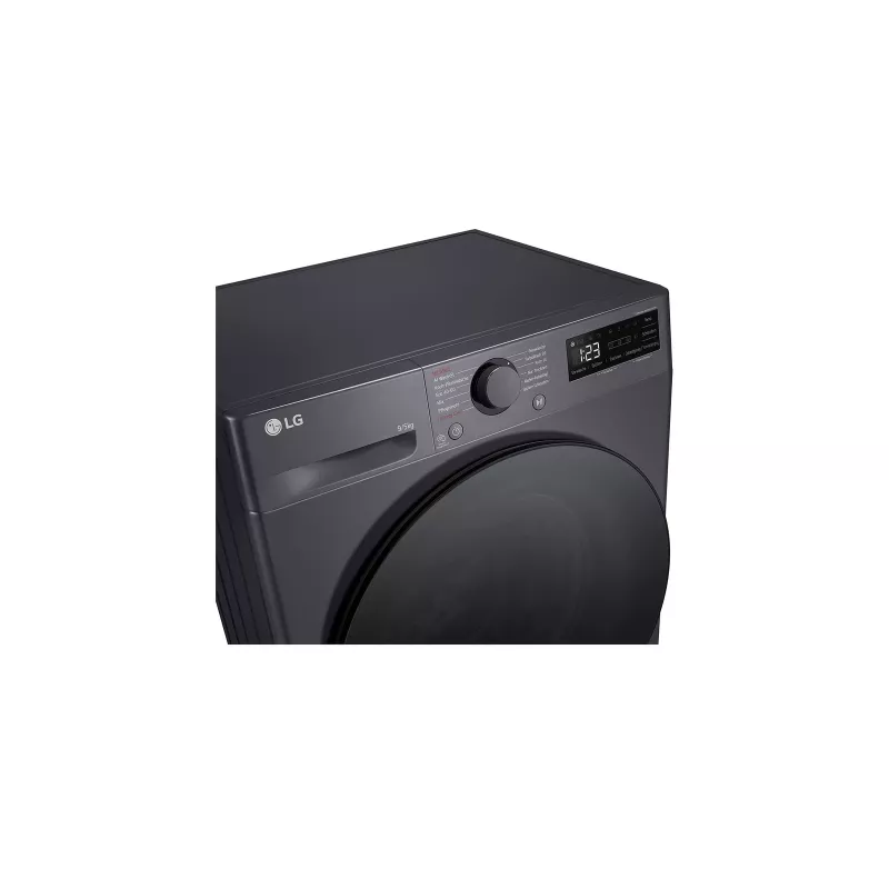 Skalbimo džiovintuvas LG V5WD95SLIMB priekinio pakrovimo laisvai pastatomas 5 kg 1200 RPM Juodas