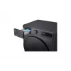 Skalbimo džiovintuvas LG V5WD95SLIMB priekinio pakrovimo laisvai pastatomas 5 kg 1200 RPM Juodas