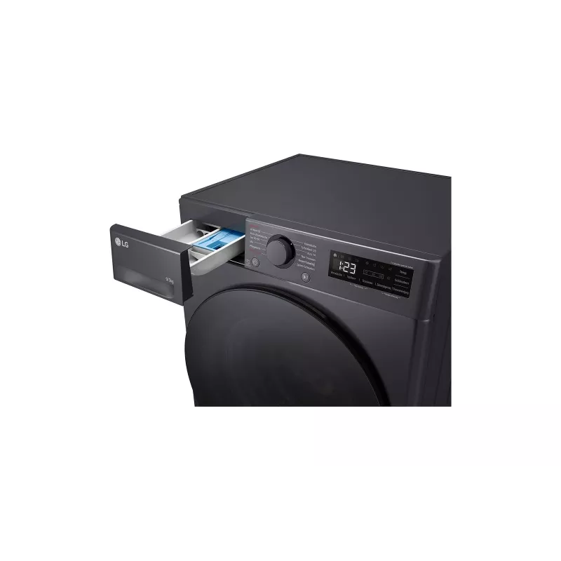 Skalbimo džiovintuvas LG V5WD95SLIMB priekinio pakrovimo laisvai pastatomas 5 kg 1200 RPM Juodas