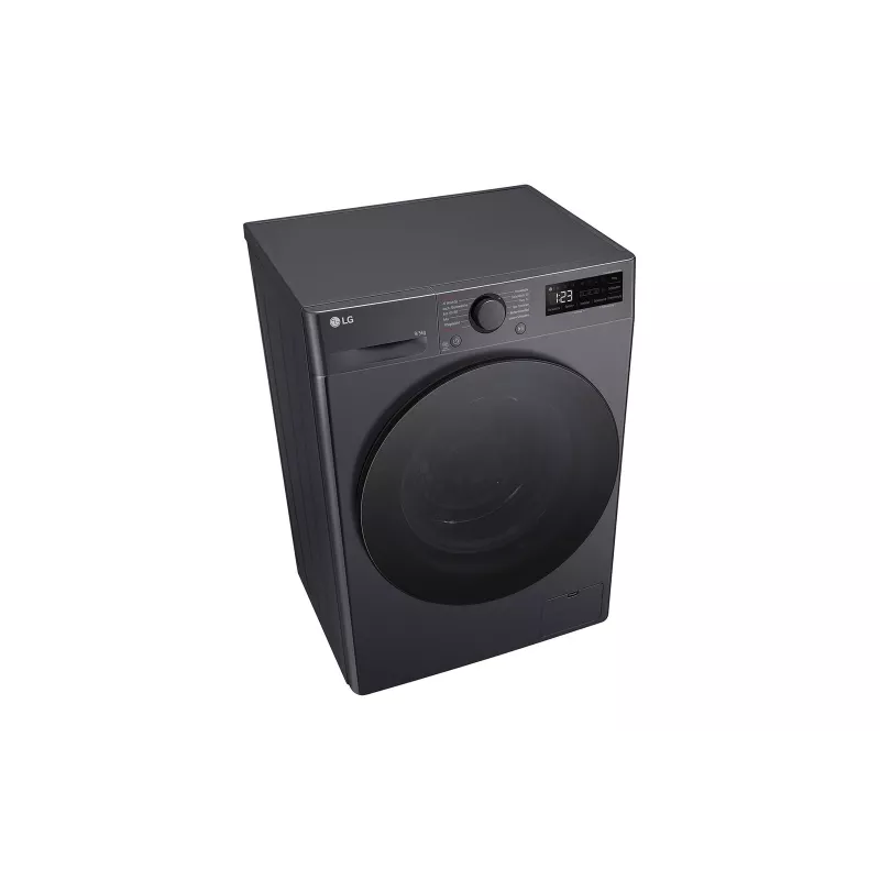 Skalbimo džiovintuvas LG V5WD95SLIMB priekinio pakrovimo laisvai pastatomas 5 kg 1200 RPM Juodas
