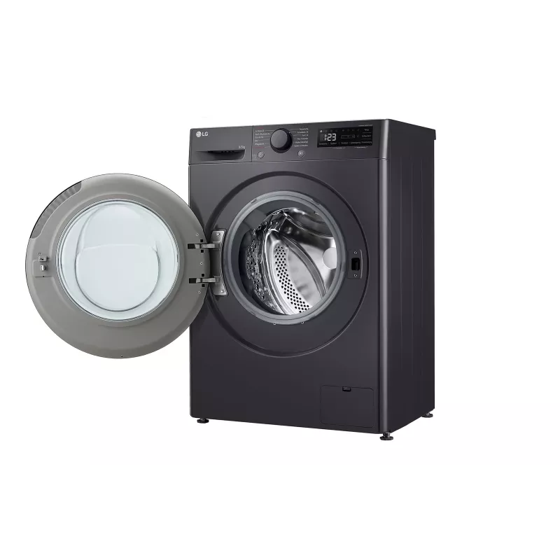 Skalbimo džiovintuvas LG V5WD95SLIMB priekinio pakrovimo laisvai pastatomas 5 kg 1200 RPM Juodas