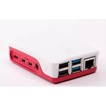 Korpusas Raspberry Pi 4 oficialus raudonai baltas