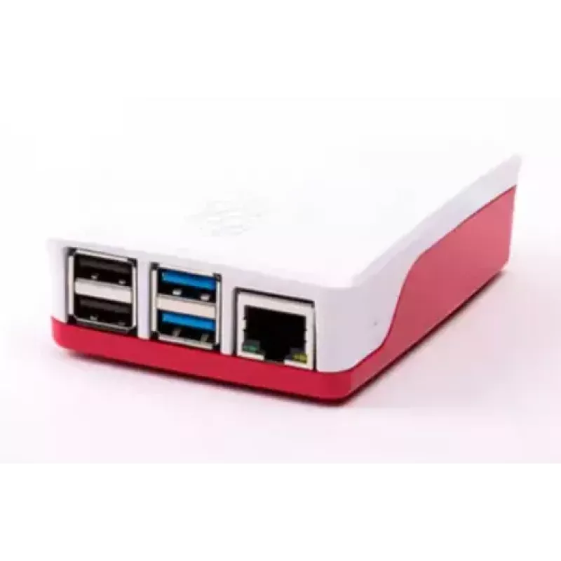 Raspberry Pi RB-CaseP4+06W oficialus korpusas Raspberry Pi 4B, ABS plastikas, raudonas/baltas