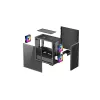 PC korpusas DeepCool MATREXX 40 3FS Micro Tower — Micro ATX/Mini-ITX, grūdintas stiklas, 3x140/2x120 ventiliatorių palaikymas, GPU iki 320 mm, 2x3.5 colio + 2x2.5 colio, juodas