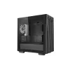 PC korpusas DeepCool MATREXX 40 3FS Micro Tower — Micro ATX/Mini-ITX, grūdintas stiklas, 3x140/2x120 ventiliatorių palaikymas, GPU iki 320 mm, 2x3.5 colio + 2x2.5 colio, juodas