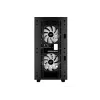 PC korpusas DeepCool MATREXX 40 3FS Micro Tower — Micro ATX/Mini-ITX, grūdintas stiklas, 3x140/2x120 ventiliatorių palaikymas, GPU iki 320 mm, 2x3.5 colio + 2x2.5 colio, juodas