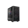 PC korpusas DeepCool MATREXX 40 3FS Micro Tower — Micro ATX/Mini-ITX, grūdintas stiklas, 3x140/2x120 ventiliatorių palaikymas, GPU iki 320 mm, 2x3.5 colio + 2x2.5 colio, juodas