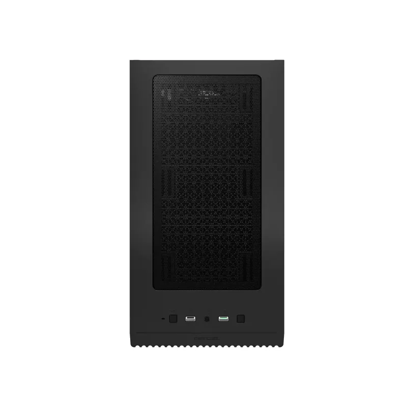 PC korpusas DeepCool MATREXX 40 3FS Micro Tower — Micro ATX/Mini-ITX, grūdintas stiklas, 3x140/2x120 ventiliatorių palaikymas, GPU iki 320 mm, 2x3.5 colio + 2x2.5 colio, juodas