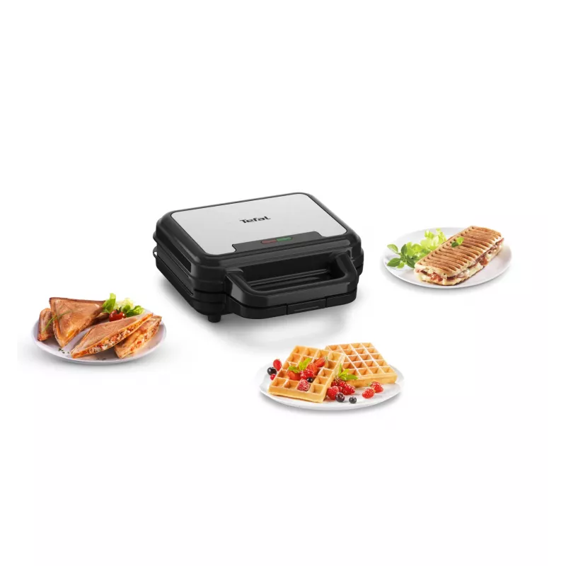 Tefal SW383D10 sumuštinių keptuvė 700 W Juoda, Nerūdijantis plienas