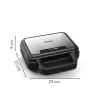 Tefal SW383D10 sumuštinių keptuvė 700 W Juoda, Nerūdijantis plienas