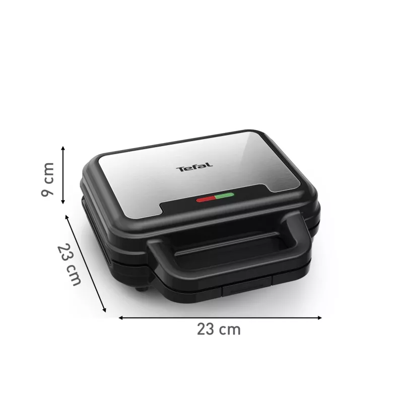 Tefal SW383D10 sumuštinių keptuvė 700 W Juoda, Nerūdijantis plienas