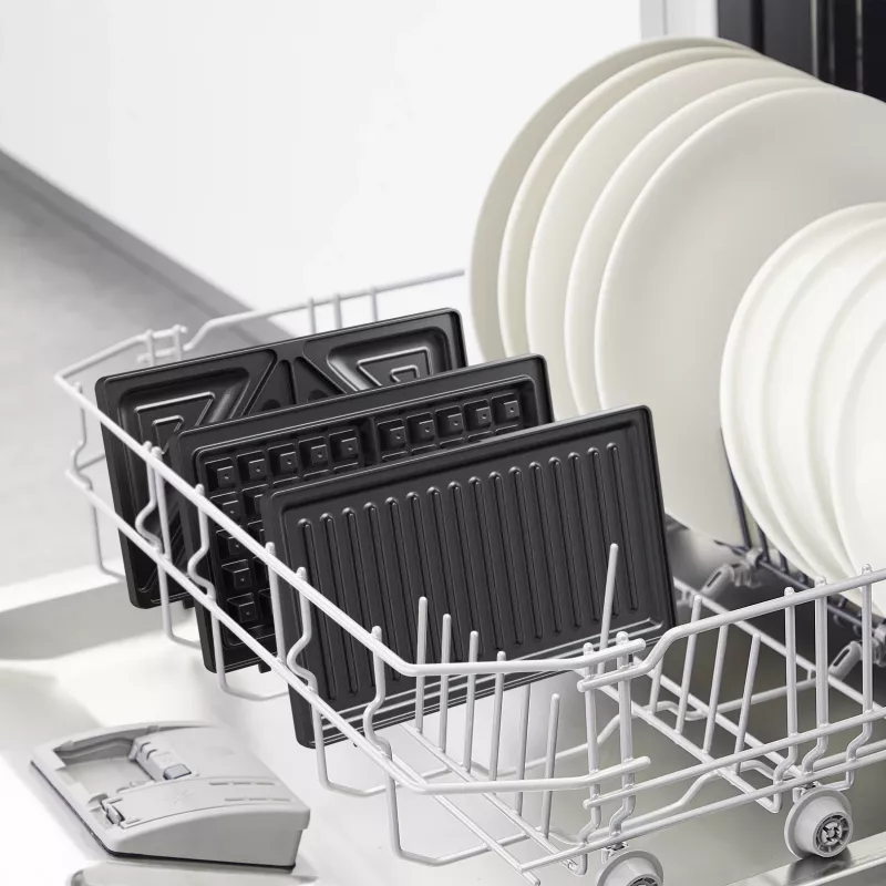 Tefal SW383D10 sumuštinių keptuvė 700 W Juoda, Nerūdijantis plienas
