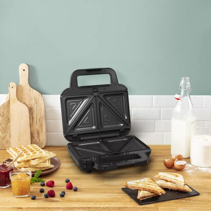 Tefal SW383D10 sumuštinių keptuvė 700 W Juoda, Nerūdijantis plienas