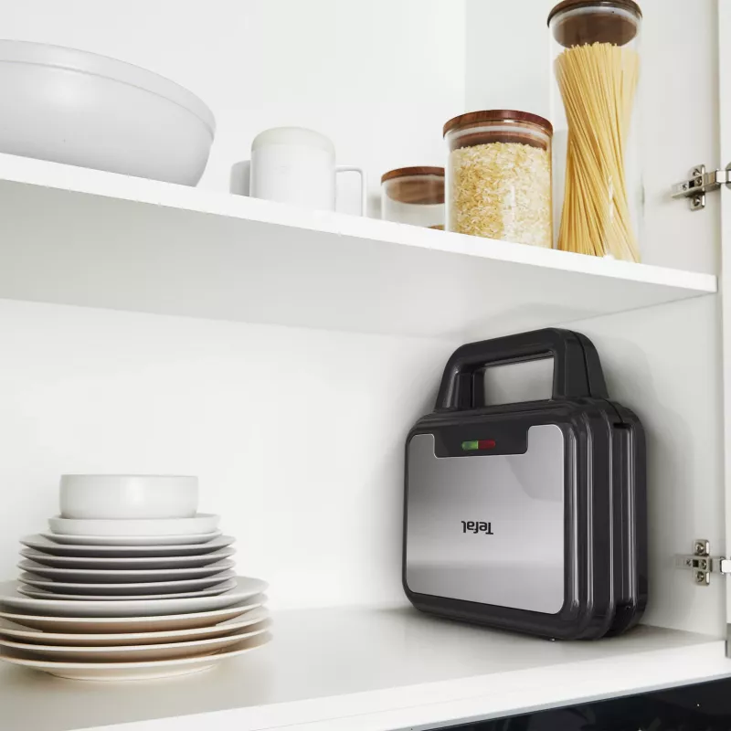 Tefal SW383D10 sumuštinių keptuvė 700 W Juoda, Nerūdijantis plienas