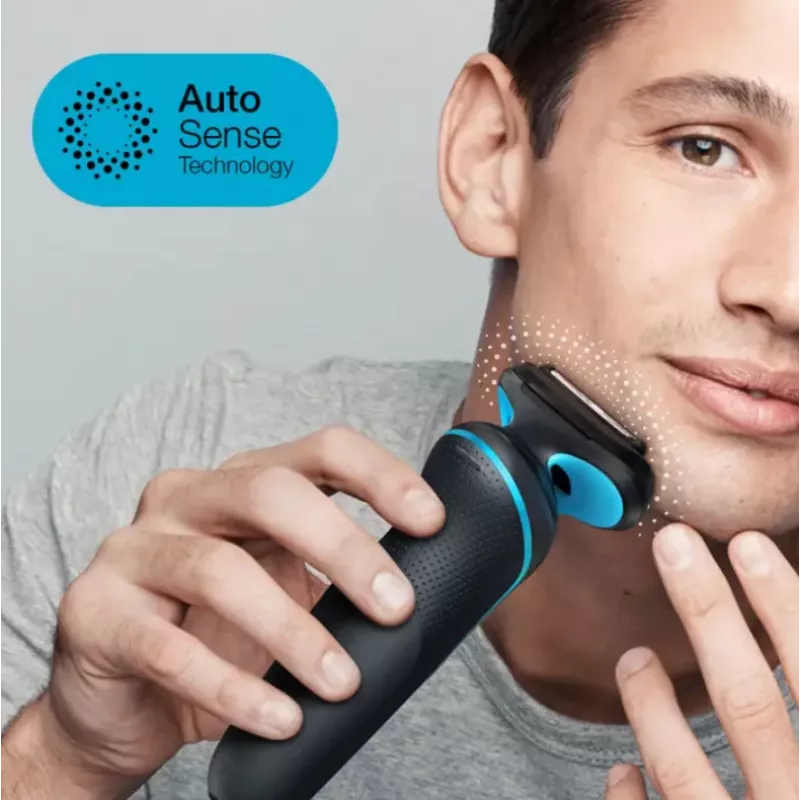 Braun Series 5 51-M4500cs folijos skustuvas, juoda, mėlyna
