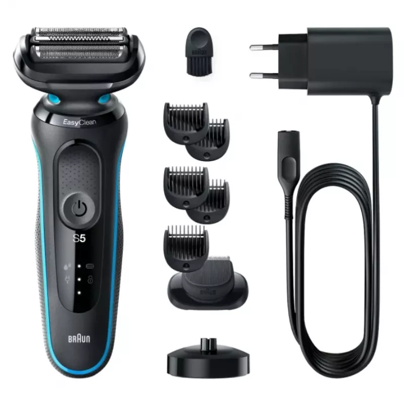 Braun Series 5 51-M4500cs folijos skustuvas, juoda, mėlyna