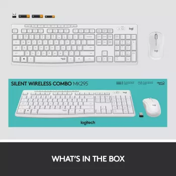 Belaidė klaviatūros ir pelės kombinacija Logitech MK295 Silent