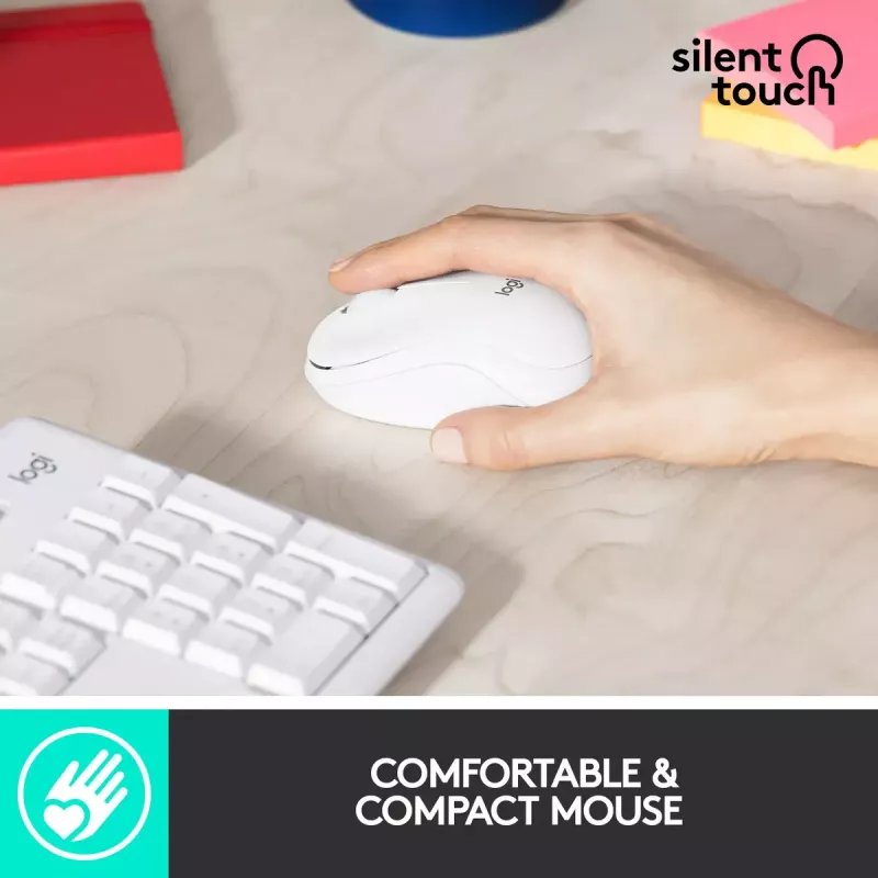 Belaidė klaviatūros ir pelės kombinacija Logitech MK295 Silent