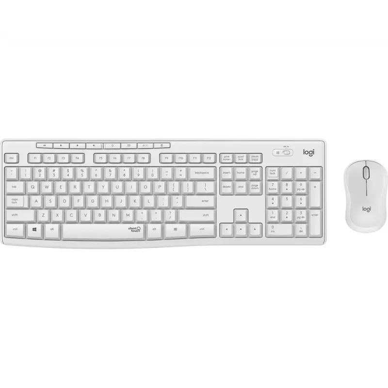 Belaidė klaviatūros ir pelės kombinacija Logitech MK295 Silent