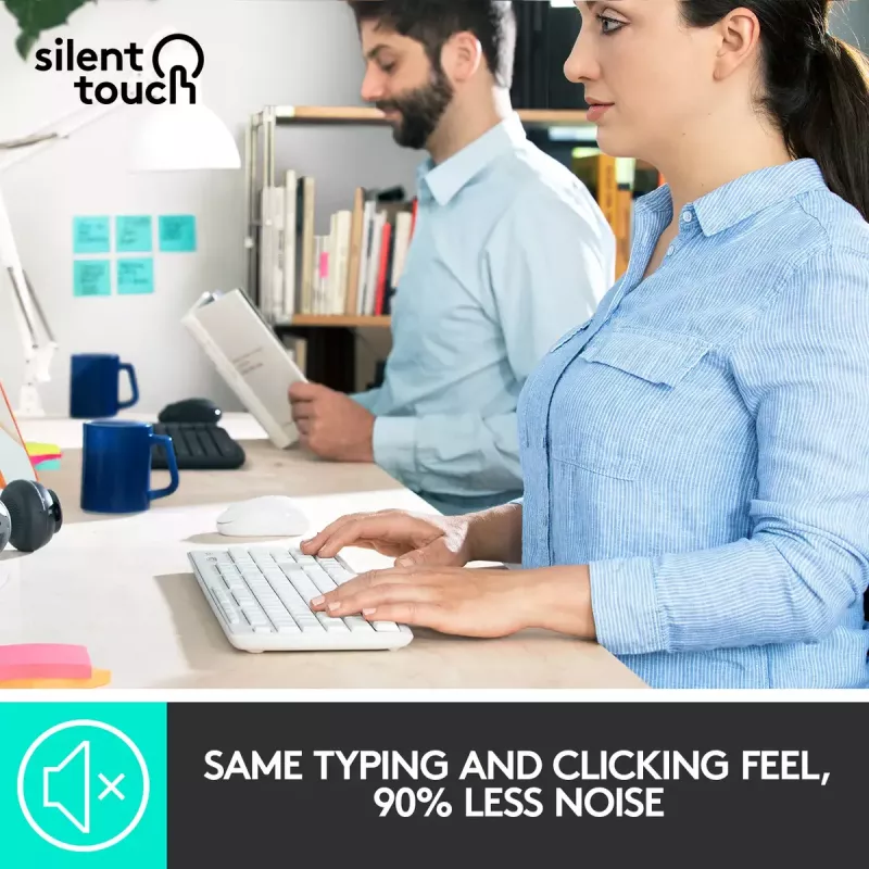 Belaidė klaviatūros ir pelės kombinacija Logitech MK295 Silent