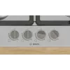 Įmontuojama dujinė kaitlentė Bosch Serie 4 PGH6B5K90, 4 zonos, nerūdijantis plienas, 60 cm, sukamosios rankenėlės, wok degiklis
