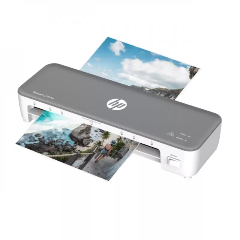 HP OneLam 270 A4 karštoji laminavimo mašina 270 mm/min pilka, balta