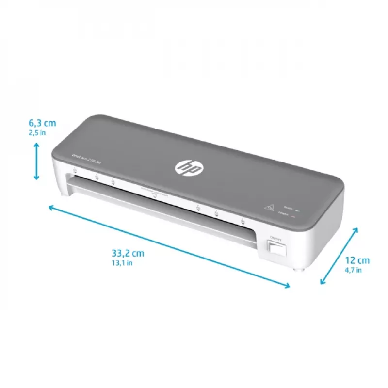HP OneLam 270 A4 karštoji laminavimo mašina 270 mm/min pilka, balta