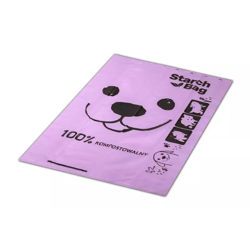 Kompostuojami šunų išmatų maišeliai Starch Bag STARCHBAG BIO alyviniai, augalinės skaidulos, 8 × 15 vnt.