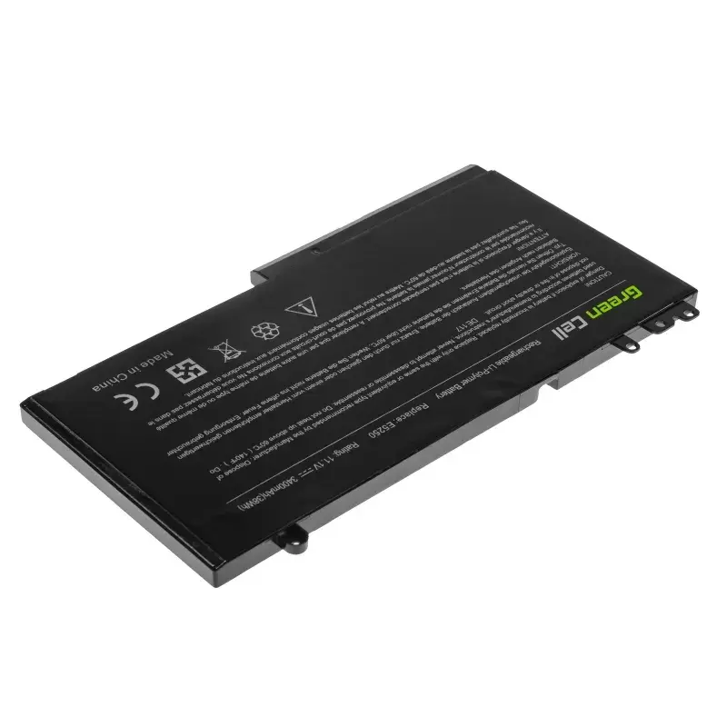 Baterija Green Cell DE117, skirta DELL Latitude 11 3150/3160, 12/ E5250/E5270, LiPo 11,1 V, 3400 mAh, 4 elementai, juoda
