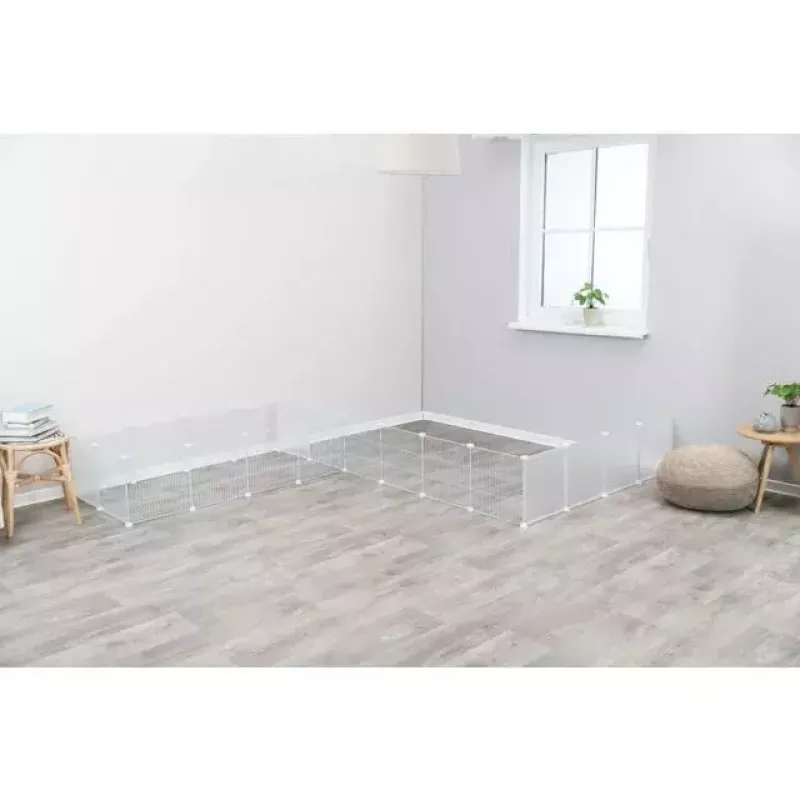 Narvas Trixie Indoor Run TX-62460 jūrų kiaulytėms / triušiams, metalinis, pilkas, 1400×700×350 mm