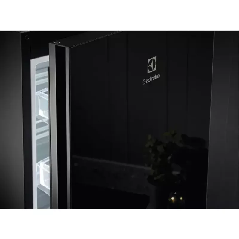 Electrolux LNT7ME36K2 šaldytuvas-šaldiklis, 367 l (šaldytuvas 266 l, šaldiklis 101 l), šaldiklis apačioje, No Frost, energijos klasė E, juodas