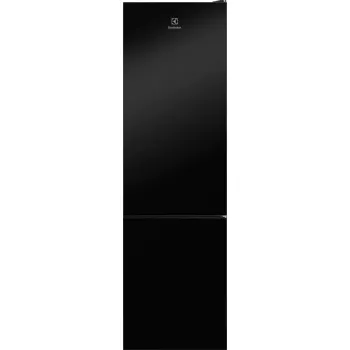 Electrolux LNT7ME36K2 šaldytuvas-šaldiklis, 367 l (šaldytuvas 266 l, šaldiklis 101 l), šaldiklis apačioje, No Frost, energijos klasė E, juodas