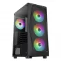 PC korpusas Aerocool Falcon ARGB Midi Tower juodas