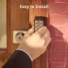 Išmanusis durų spynos kodų skydelis SwitchBot Keypad Touch – piršto atspaudas ir kodas, juodas, CR123A baterijos, belaidis, 38×36×112 mm