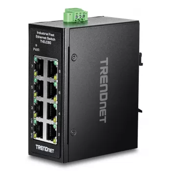 Nevaldomas jungiklis Trendnet TI-ELC80 8 prievadų Fast Ethernet 10/100
