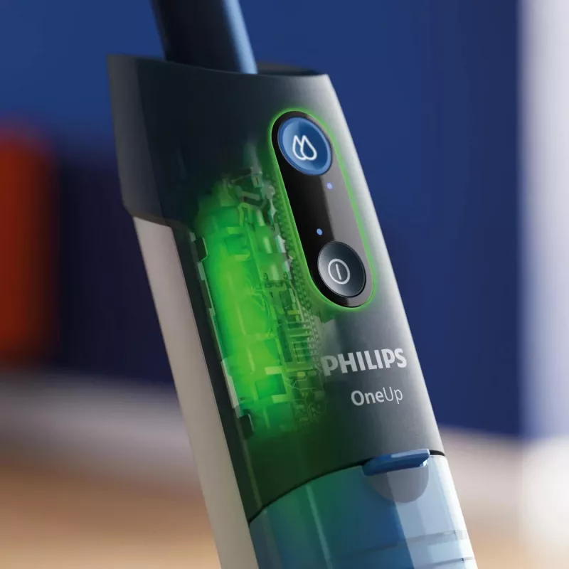 Philips 5000 serijos OneUp belaidis elektrinis šluotuvas, mėlynas