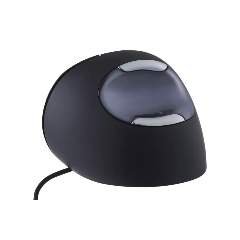 Vertikali pelė BakkerElkhuizen Evoluent D Medium, dešinei rankai, lazerinė, USB-A, 3200 DPI, juoda