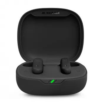 JBL Wave Flex belaidžiai ausinukai TWS į ausis, juodi