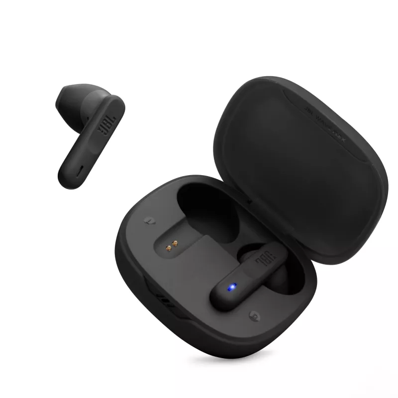 JBL Wave Flex belaidžiai ausinukai TWS į ausis, juodi