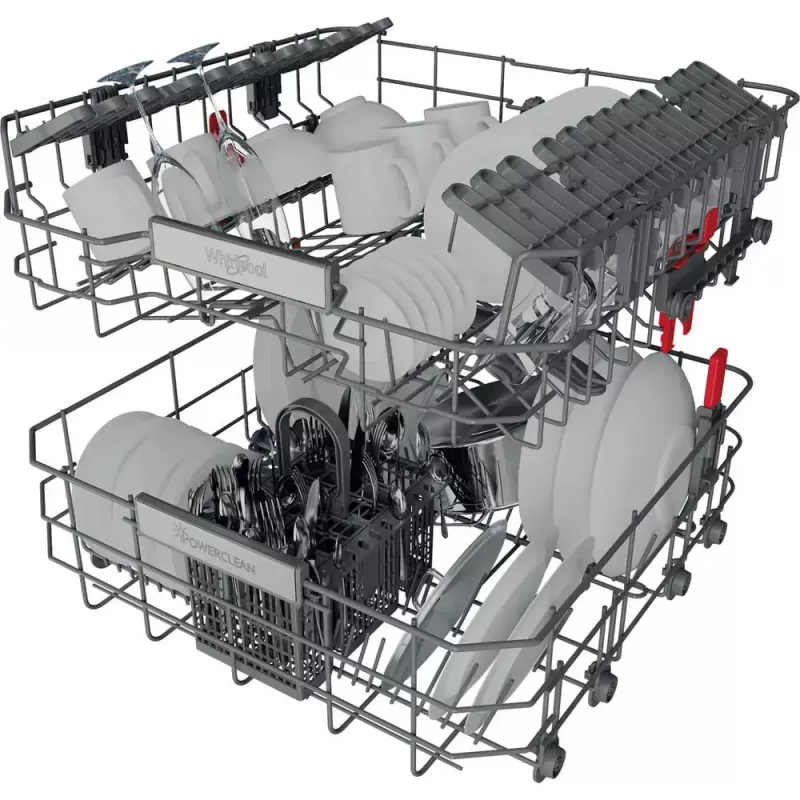 Įmontuojama indaplovė WHIRLPOOL WIP 4T133 PE S — 14 komplektų, 60 cm, 43 dB, energijos klasė D