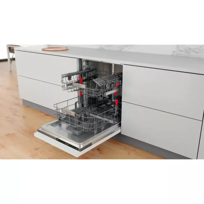 Įmontuojama indaplovė WHIRLPOOL WIP 4T133 PE S — 14 komplektų, 60 cm, 43 dB, energijos klasė D