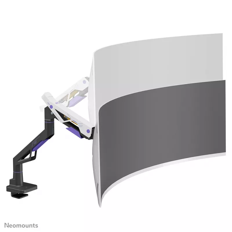 Neomounts DS70-256BL1 žaidimų monitoriaus ranka 24–57 colių ekranams, dujinė spyruoklė, Topfix, 30 kg talpa, VESA 75–200 mm